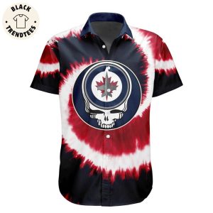 NHL Winnipeg Jets Special Grateful Dead Tie-Dye Design Hawaiian Shirt