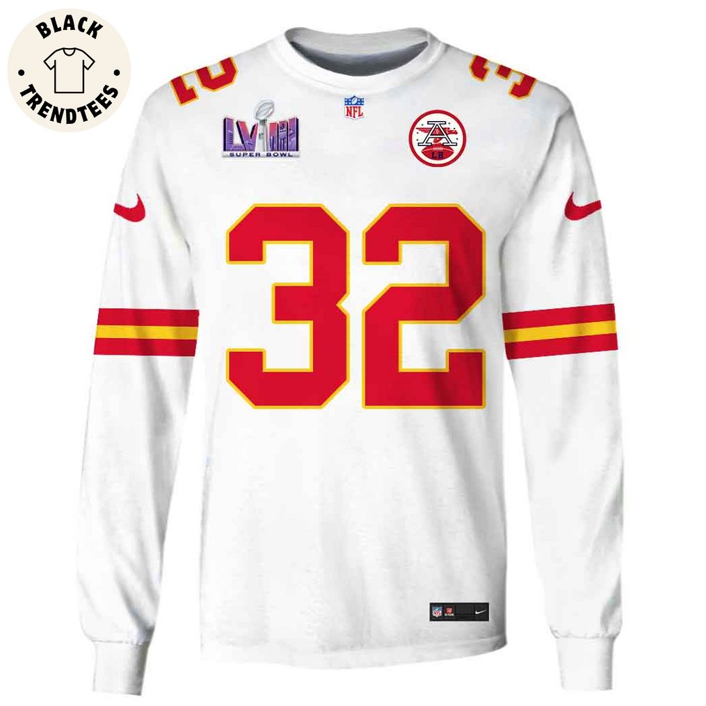 Nick Bolton Kansas City Chiefs Super Bowl LVIII Limited Edition White Hoodie Jersey