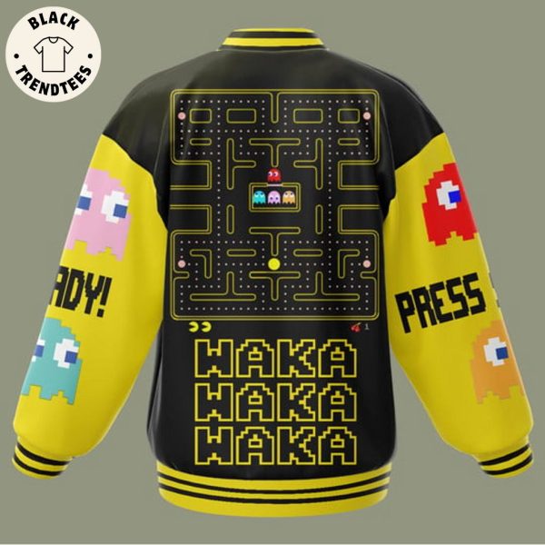 Pac-Man Waka Game Over Baseball Jacket