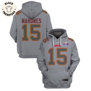 Patrick Mahomes Kansas City Chiefs Super Bowl LVIII Limited Edition Grey Hoodie Jersey