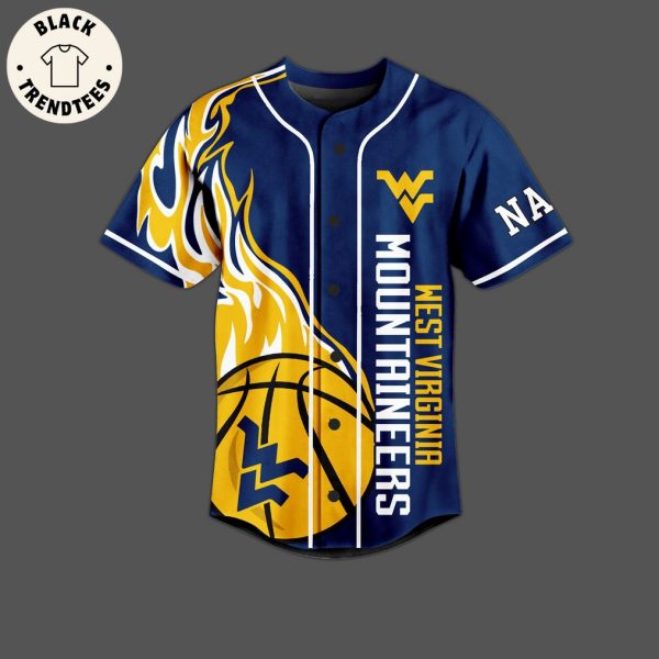 Personalized Mountain Strong  NCAA West Virginia Mountaineers Baseball Jersey