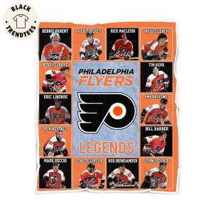 Philadelphia Flyers Logo Ice Hockey Team Legends Blanket