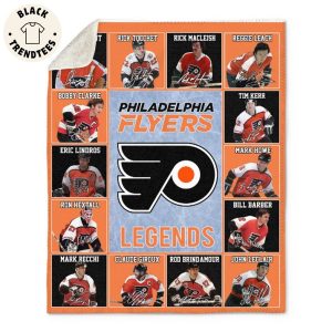 Philadelphia Flyers Logo Ice Hockey Team Legends Blanket