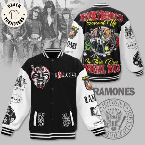 Ramones Hey Ho Let Go Every Body Screwed Up In Their Our Special Way Baseball Jacket