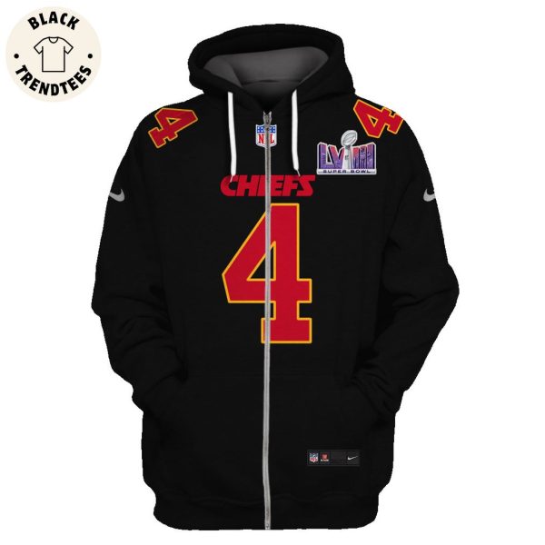 Rashee Rice Kansas City Chiefs Super Bowl LVIII Limited Edition Black Hoodie Jersey