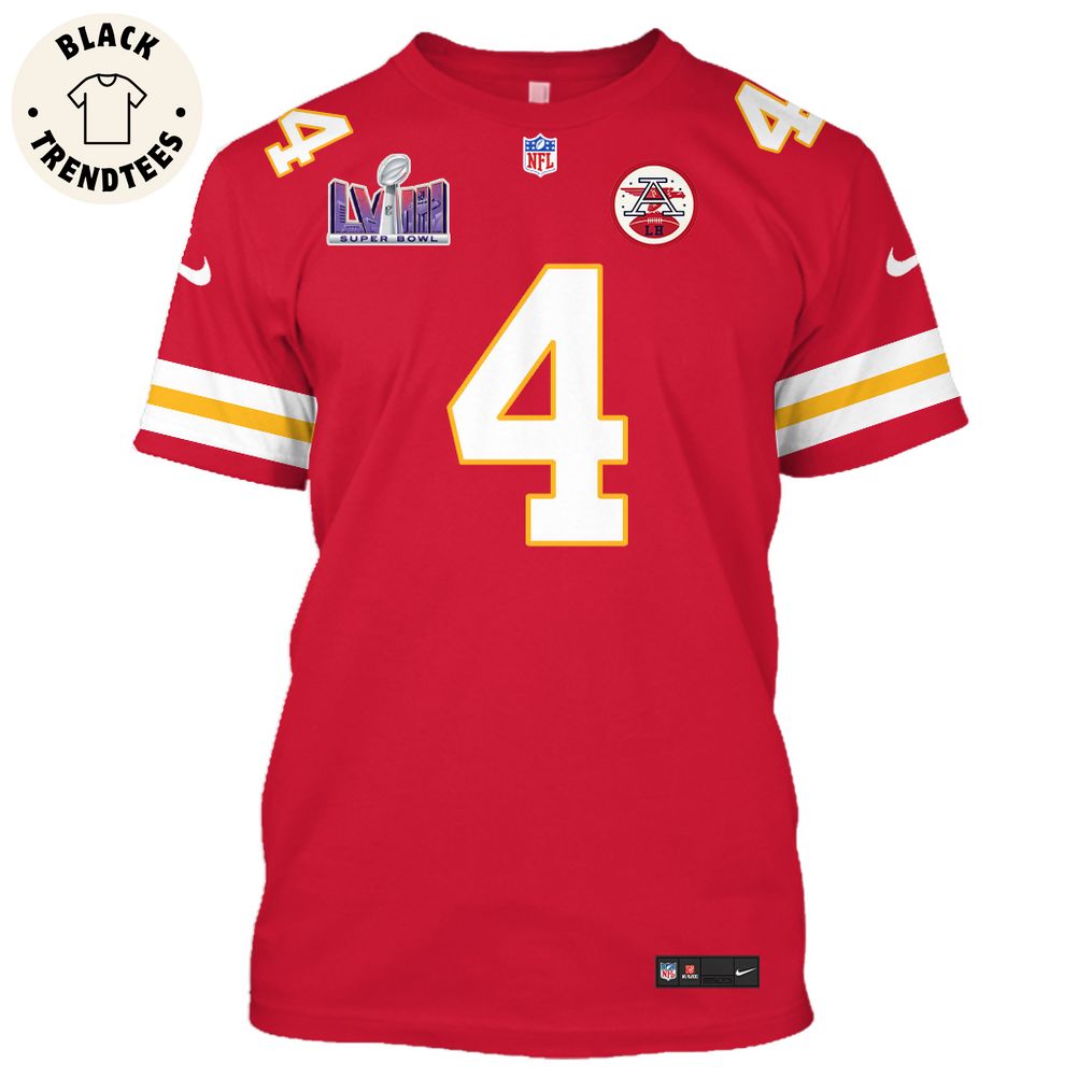 Rashee Rice Kansas City Chiefs Super Bowl LVIII Limited Edition Red Hoodie Jersey