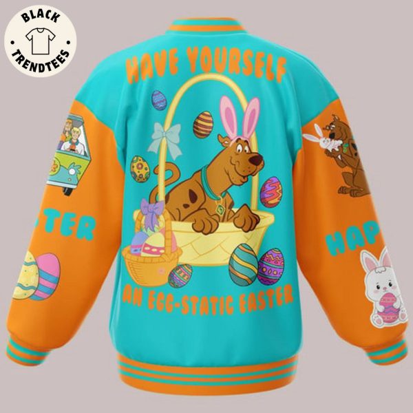 Scooby Doo Have Yourself  An Egg Static Easter Baseball Jacket