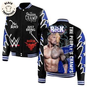 The Rock The Peoples Champ Just Bring It Baseball Jacket