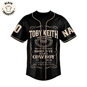 Toby Keith Courtesy Dont Let The Old Man In Of The Red White And Blue Baseball Jersey