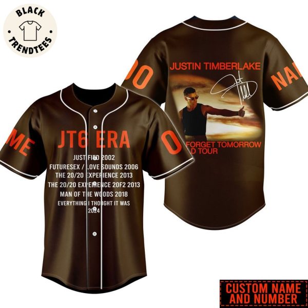 Tomorrow World Tour JT6 Era Justin Timberlake Forget Baseball Jersey