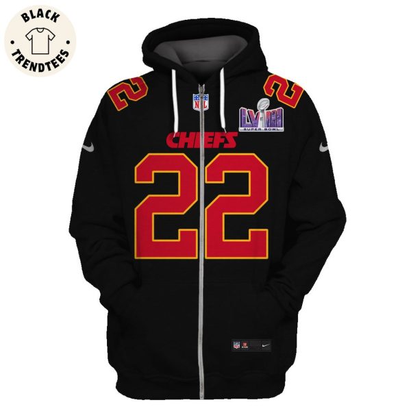 Trent McDuffie Kansas City Chiefs Super Bowl LVIII Limited Edition Black Hoodie Jersey
