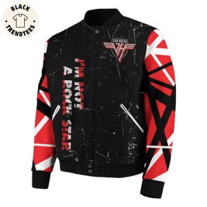 Van Halen Logo Im Not A Rock Star Baseball Jacket
