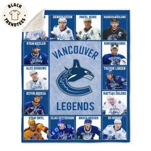 Vancouver Canucks Logo Ice Hockey Team Legends Blanket