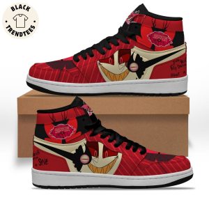 Welcom Hazbin Hotel Air Youre Never Fully Dressed Without A Smile Jordan 1 High Top