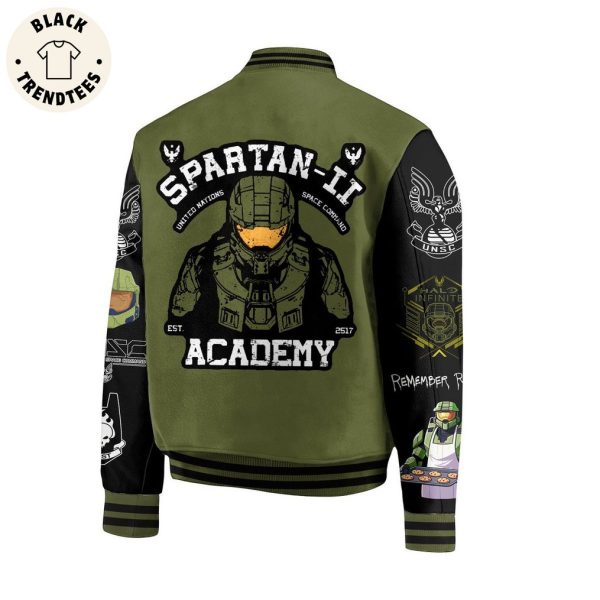 117 spartan Ii United Nations Space Command Academy Baseball Jacket