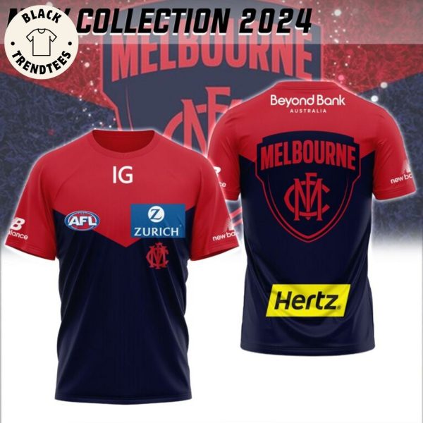 AFL Melbourne Demons Desing 3D T-Shirt