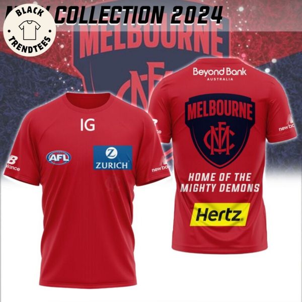 AFL Melbourne Demons Home Of The Mighty Demons 3D T-Shirt