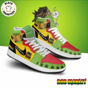 Bob Marley Live The Life You Love One Love Air Jordan 1 High Top