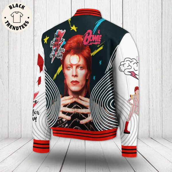 Bowie We Can Be Heroes Just For One Day Baseball Jacket