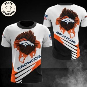 Denver Broncos Logo Design 3D T-Shirt