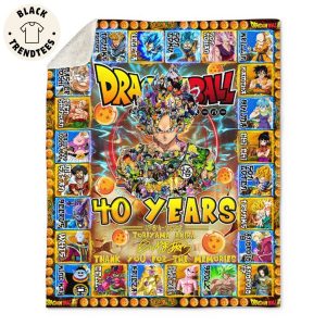 Dragonball 40 Years 1984-2023 Toriyama Akira Signature Thank You For The Memories Blanket