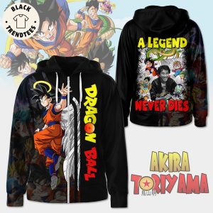 Dragonball Akira Toriyama A Legend Never Dies Hoodie