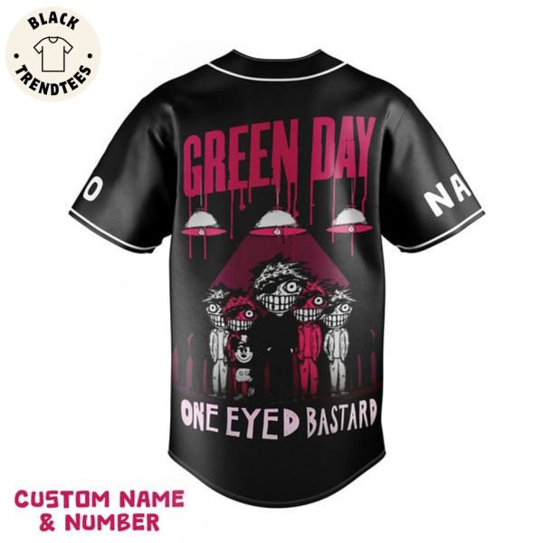 Green Day One Eyed Bastard Baseball Jersey
