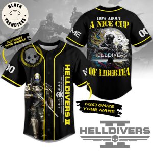 Helldivers II How About A Nice Cup Of Libertea Baseball Jersey