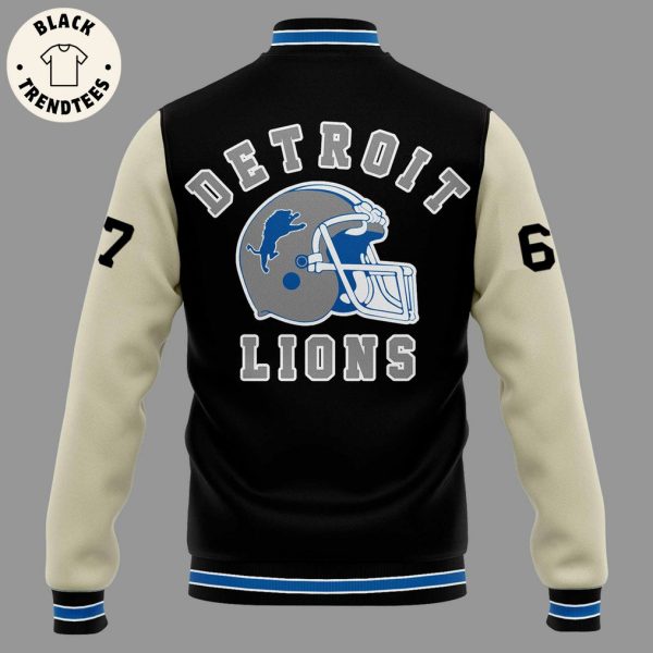 Honorary Captain Barry Sanders Detroit Lion Baseball Jacket