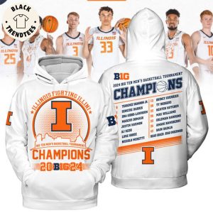 Illinois Fighting Illini Big Ten Men Basketball Tournament Champions 2024 Hoodie