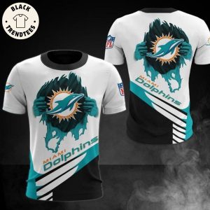 Miami Dolphins Logo Design 3D T-Shirt