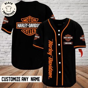 Motor Harley Davidson Cycles Baseball Jersey