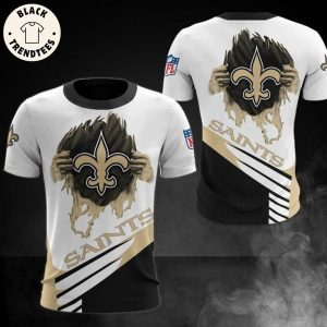 New Orleans Saints Logo Design 3D T-Shirt