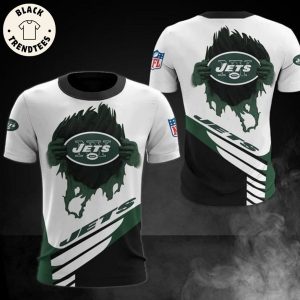 New York Jets Logo Design 3D T-Shirt