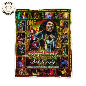 One Love Bob Marley King Of Reggae Signature Thank You For The Memories Blanket