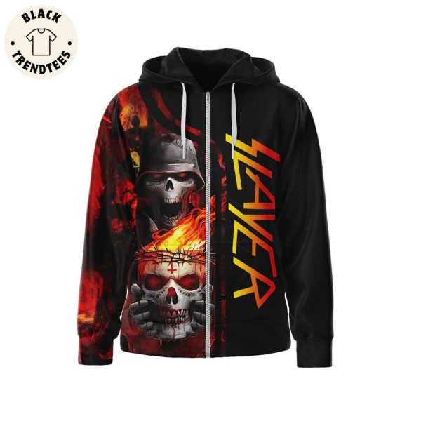 Slayer Band Bombard Til Submission Take All To Their Graves Hoodie