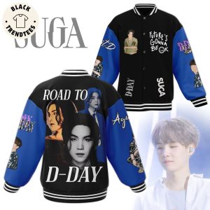 Suga BTS Road To D-Day Future Gonna Be Ok Baseball Jacket