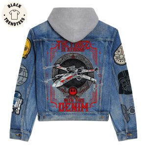 The Force Is Strong With This Denim Hooded Denim Jacket