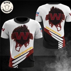 Washington Commanders Logo Design 3D T-Shirt