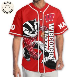 Wisconsin Badgers Go Badgers Baseball Jersey