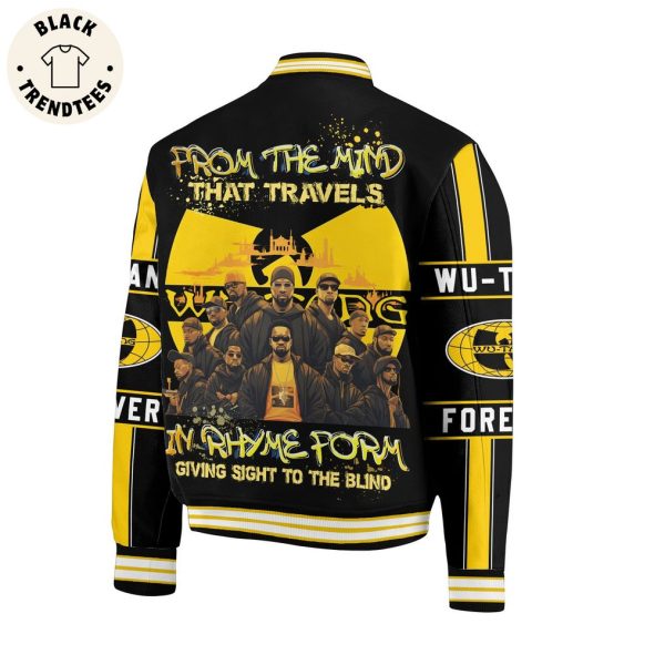 Wu Tang Clan From The Mind That Travels In Rhyme Foem Giving Sight To The Blind Baseball Jacket