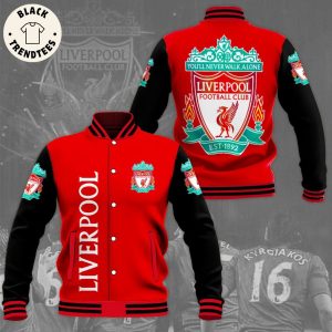 You Will Never Walk Alone Liverpool Football Fan Club Est 1892 Baseball Jacket