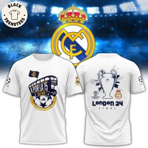 A Por La 15 London 24 Final Real Madrid Design 3D T-Shirt
