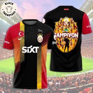 2023-2024 Sampiyon Galatasaray S.K Special Design 3D T-Shirt