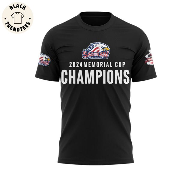 2024 Saginaw Spirit Champions Design 3D T-Shirt