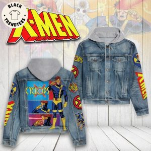 Cyclops X-Men Design Hooded Denim Jacket