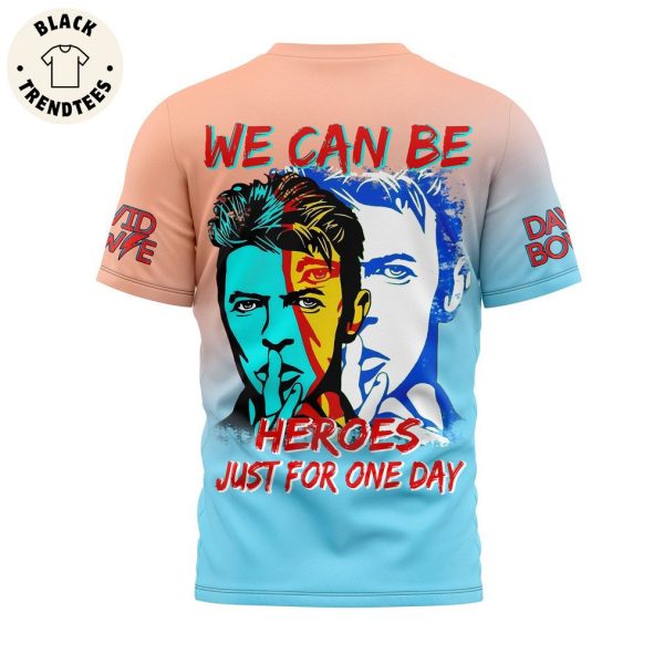David Bowie We Can Be Heroes Just For One Day 3D T-Shirt