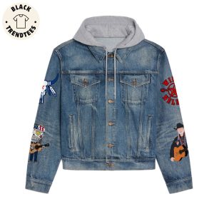 Good Morning America How Are You Willie Neson Hooded Denim Jacket
