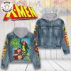 Jean Grey X-Men Design Hooded Denim Jacket