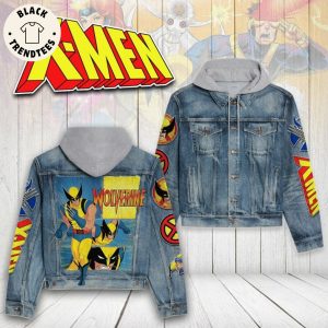 Wolverine X-Men Design Hooded Denim Jacket